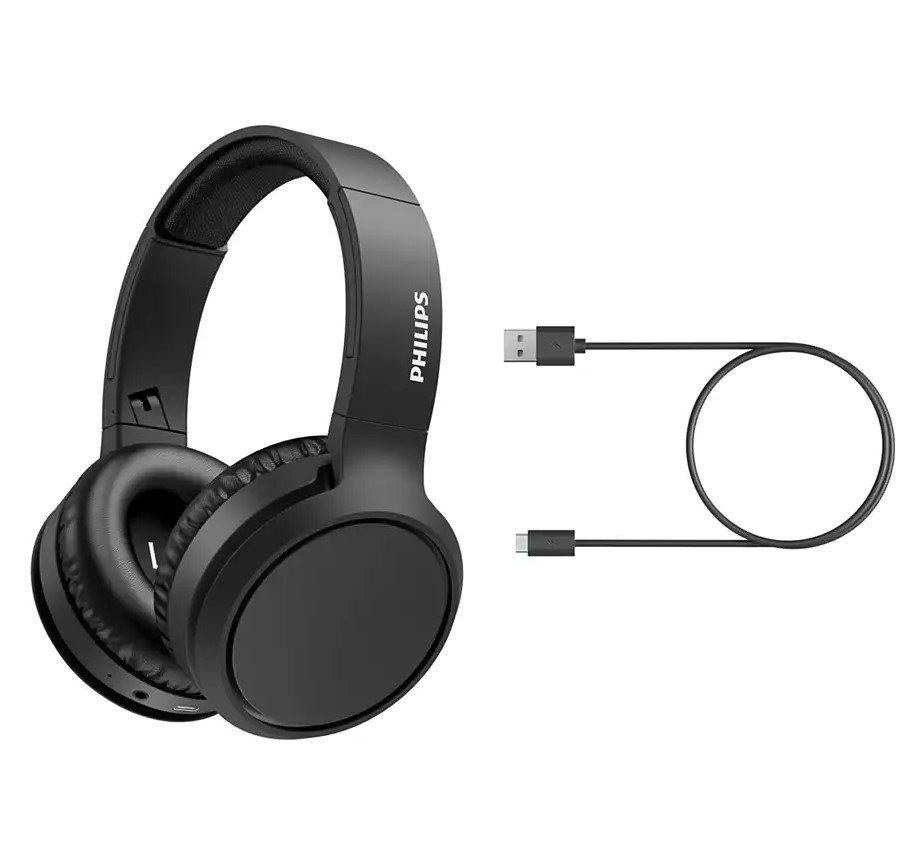 Навушники Philips TAH5205 Over-ear ANC Wireless Mic Black - фото 6