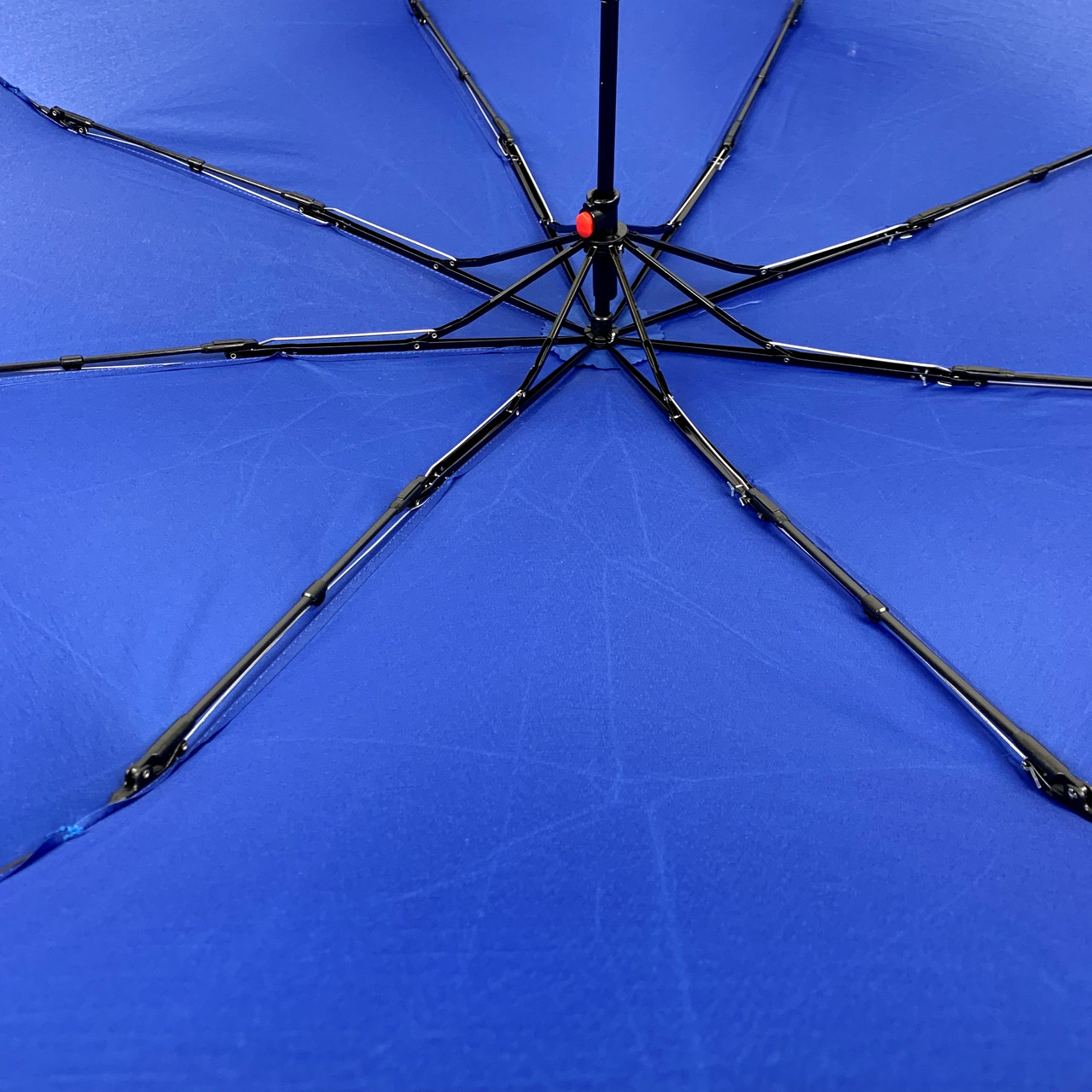 Женский складной зонтик механический S&L 97 см синий - фото 7