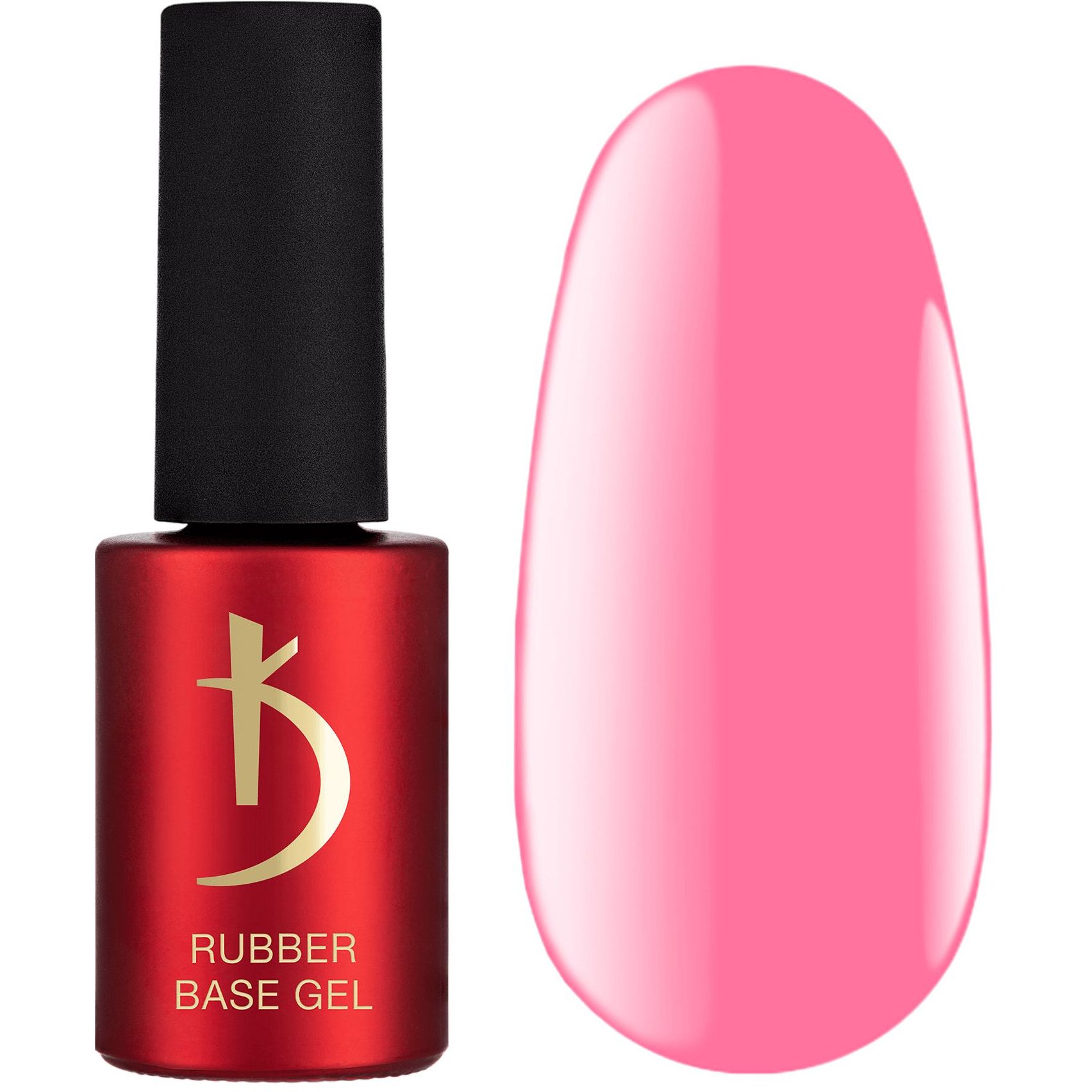 Кольорове базове покриття для гель-лаку Kodi Color Rubber Base Gel Pink 7 мл - фото 1