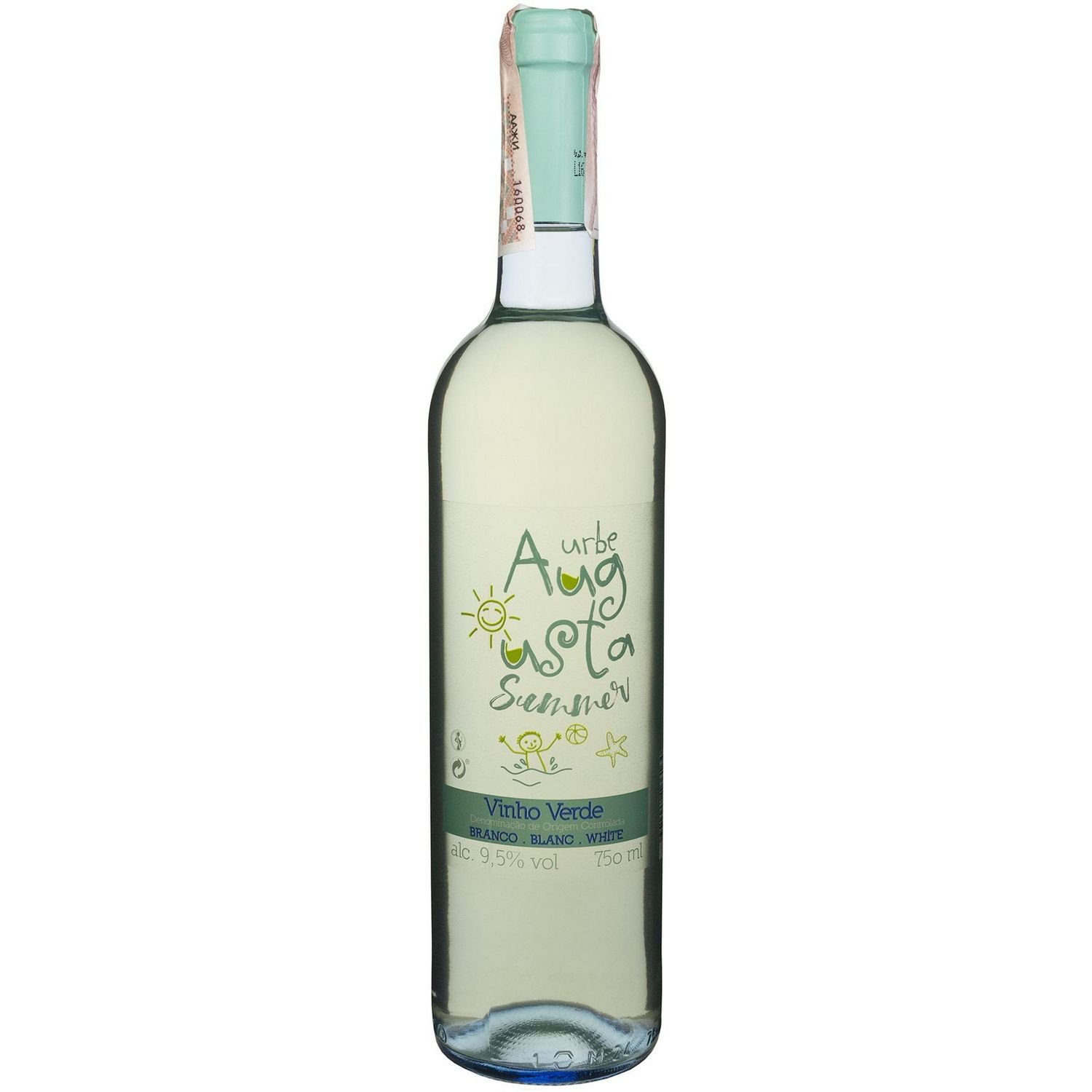 Вино Urbe Augusta Summer Branco White, біле, напівсухе, 0,75 л - фото 1