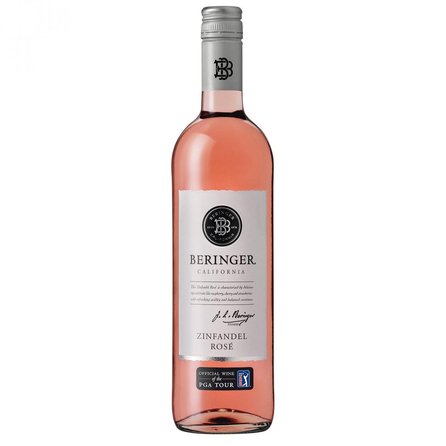 Вино Beringer Classic Zinfandel Rose California рожеве напівсолодке, 0,75 л, 9% (671882) - фото 1