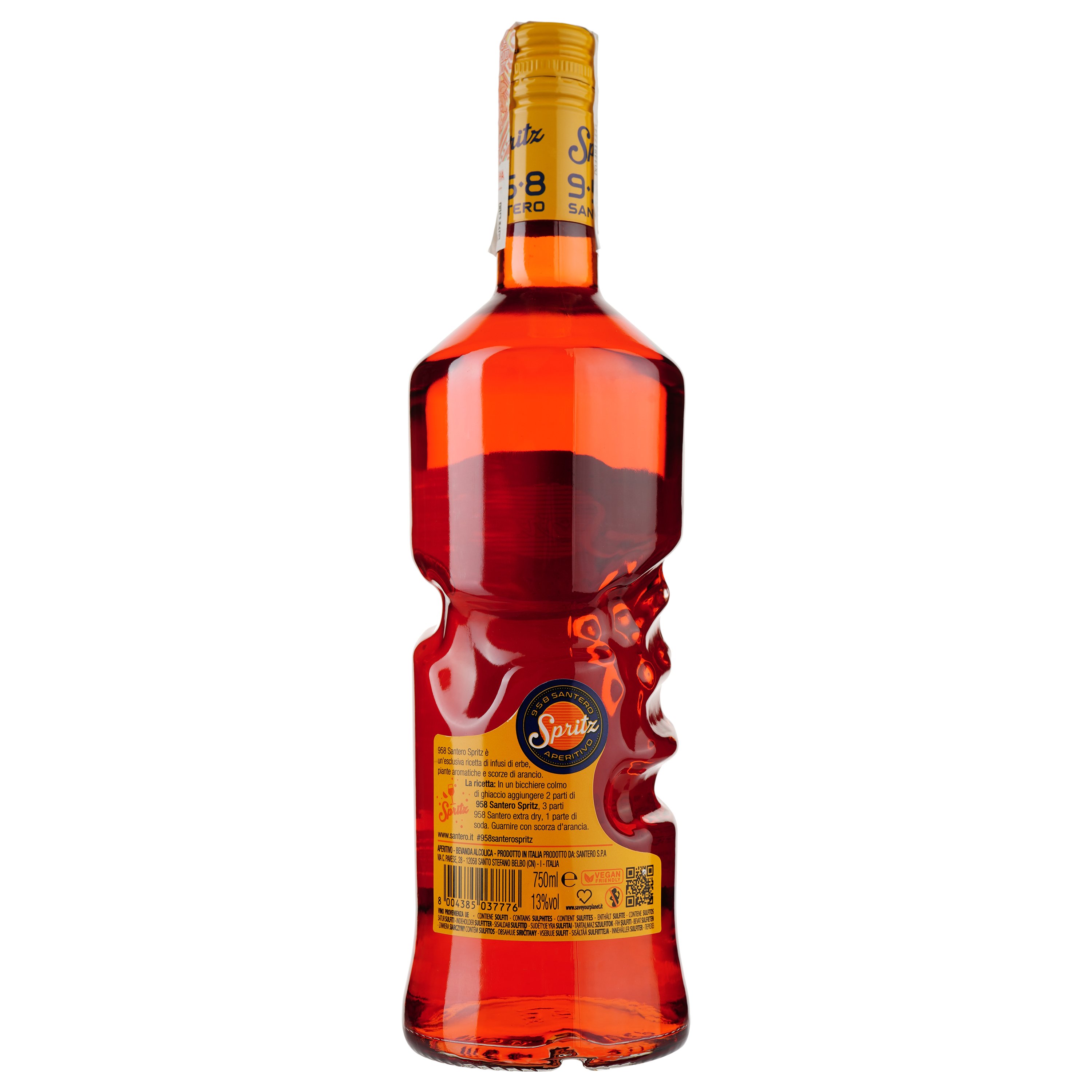 Напій алкогольний Santero Aperitivo Spritz 958, 13%, 0,75 л - фото 2