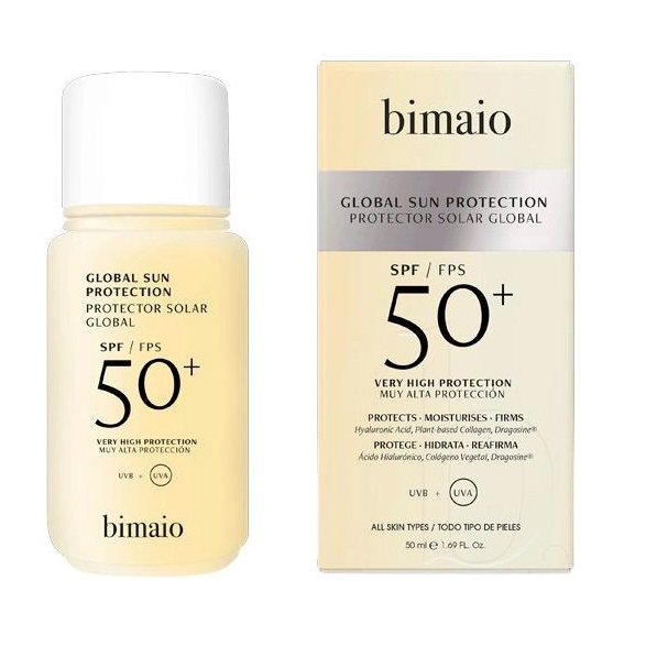 Сонцезахисний крем для обличчя Bimaio Global Sun Protection SPF50+, 50 мл - фото 1