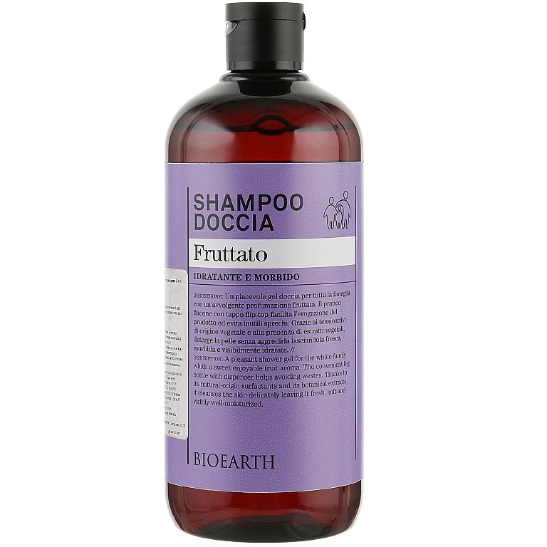 Шампунь и гель для душа 2 в 1 Bioearth Red Fruits Shampoo & Body Wash 500 мл - фото 1