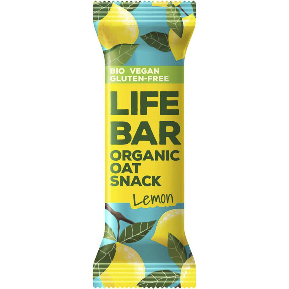 Батончик Lifefood Lifebar овсяный Лимон органический 40 г - фото 1