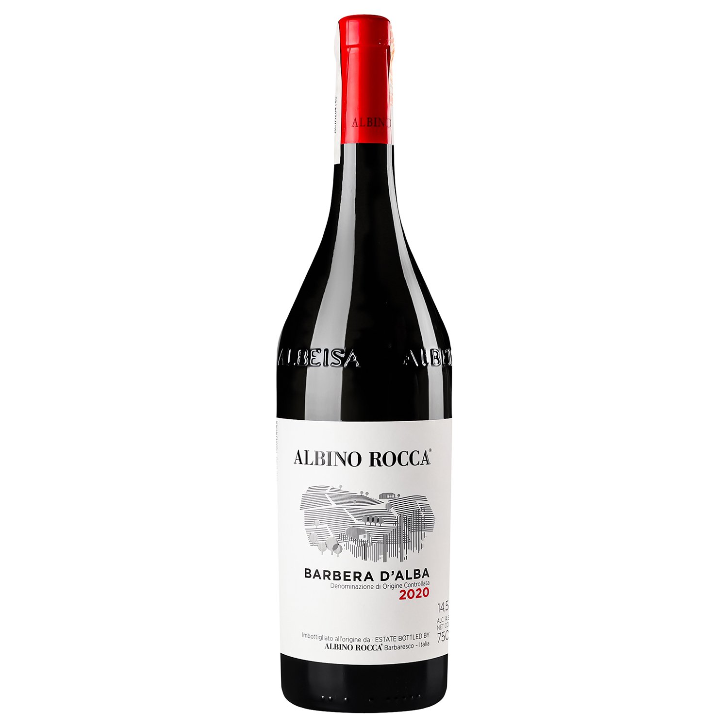 Вино Albino Rocca Barbera d'Alba, 14,5%, 0,75 л (757996) - фото 1