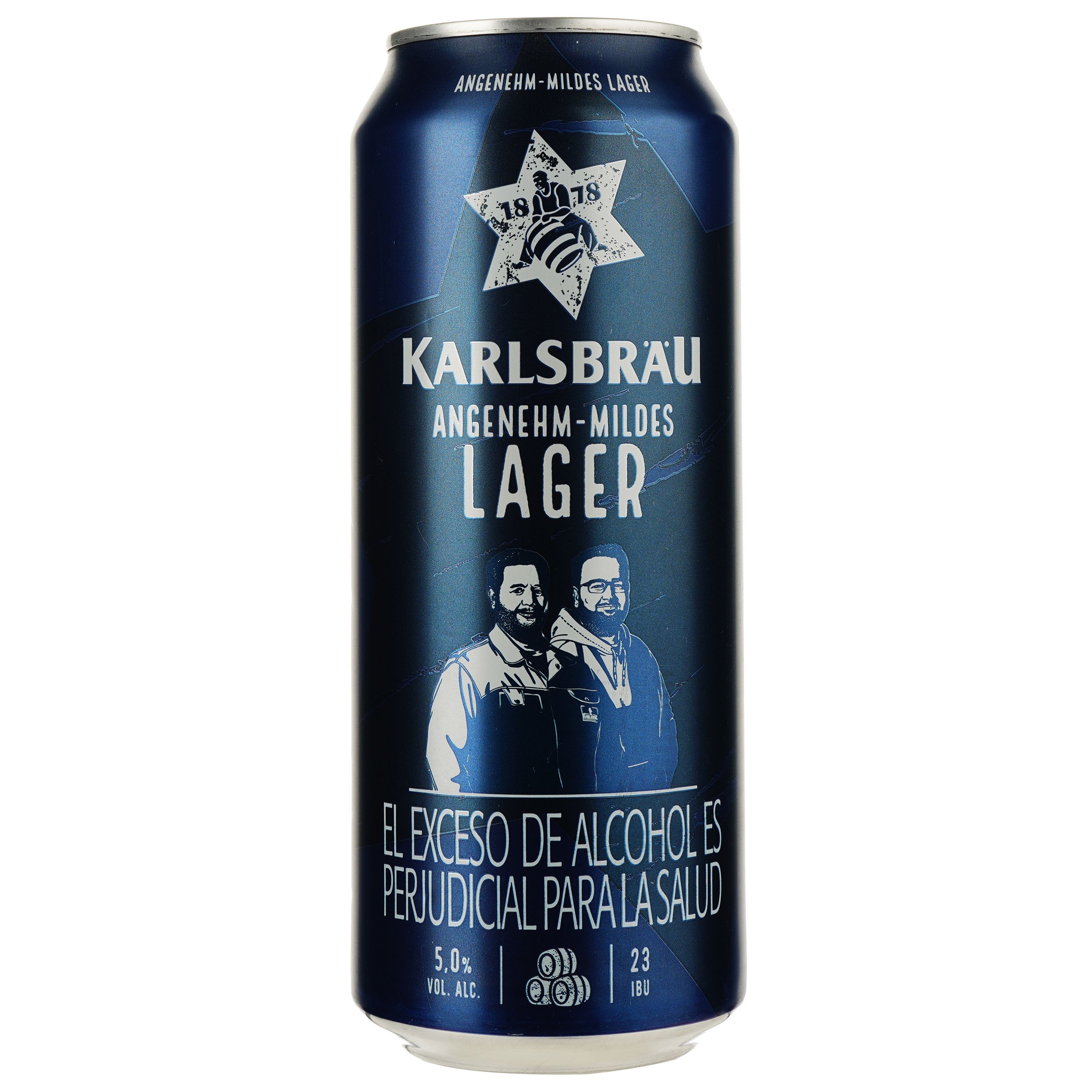 Пиво Karlsbrau Lager светлое 5% 0.5 л ж/б - фото 1