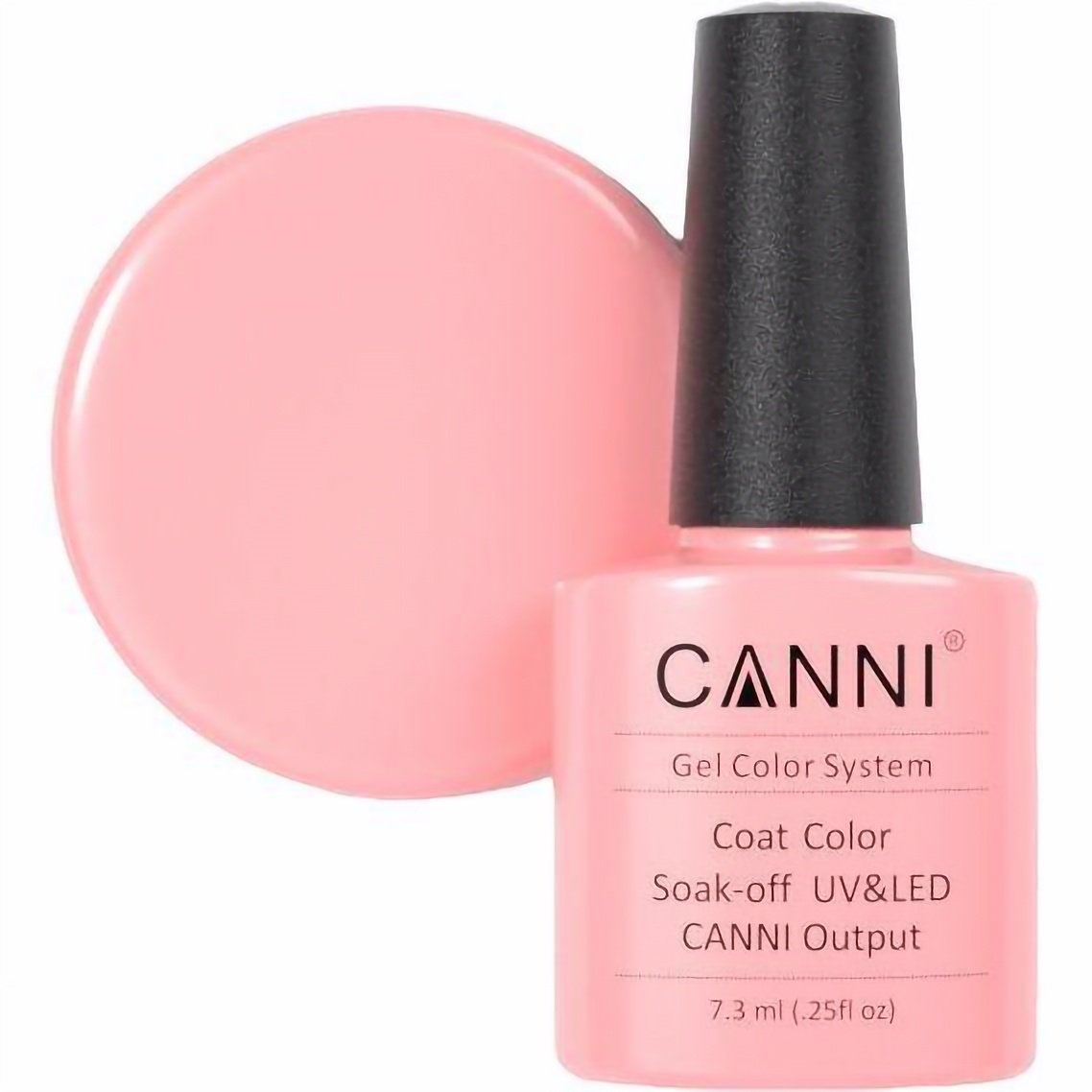 Гель-лак Canni Color Coat Soak-off UV&LED 115 светло-розовый 7.3 мл - фото 1