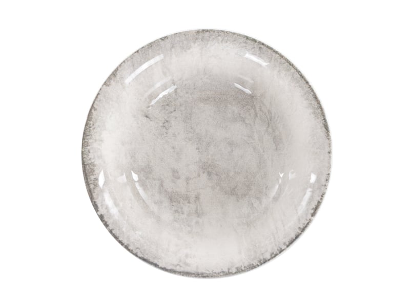 Тарелка суповая Alba ceramics Beige, 14 см, серая (769-016) - фото 2