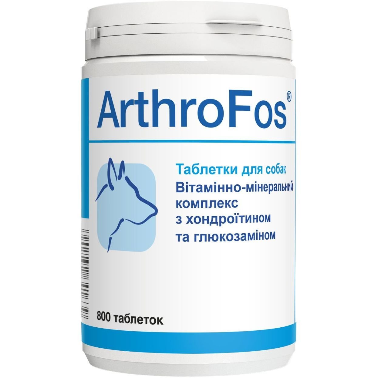 Витаминно-минеральная добавка Dolfos ArthroFos для опорно-двигательной системы собак, 800 таблеток (139-800) - фото 1