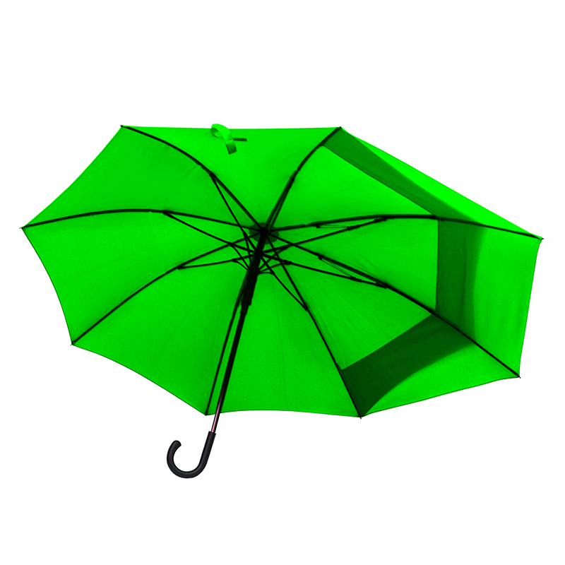 Зонт-трость Line art Bacsafe, c удлиненной задней секцией, зеленый (45250-9) - фото 2