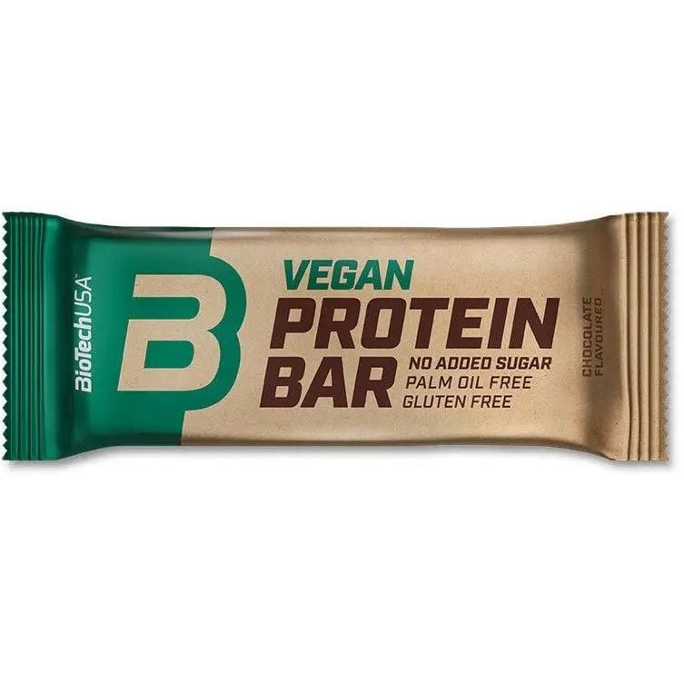 Протеїновий батончик BioTech Vegan Bar Шоколад 50 г - фото 1