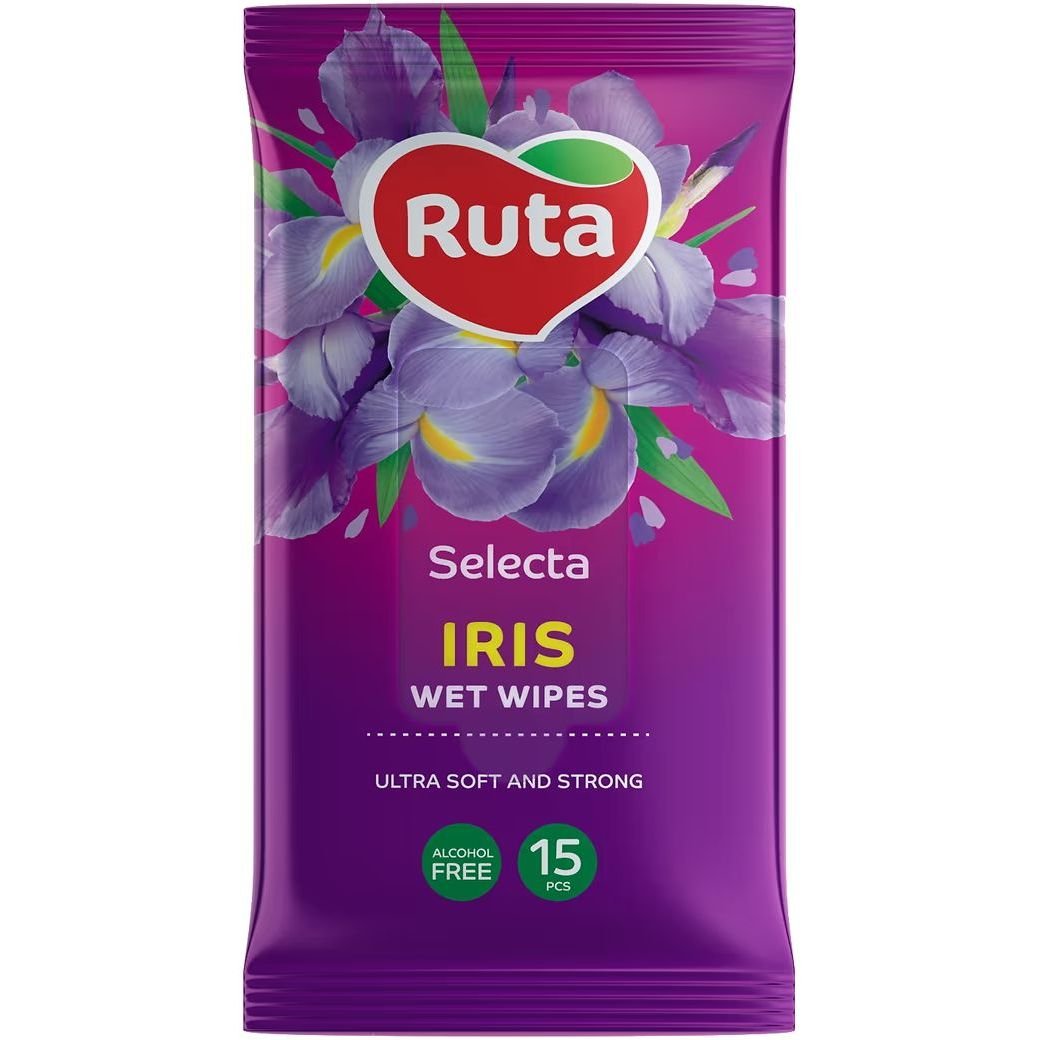 Влажные салфетки Ruta Selecta Iris, 15 шт. - фото 1