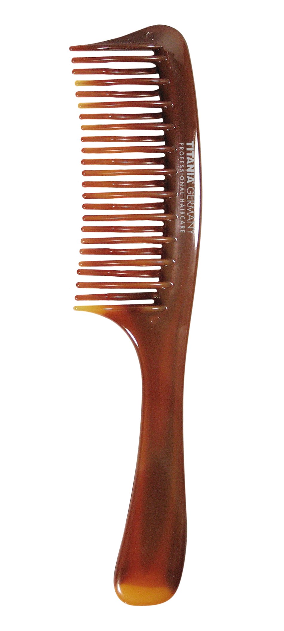 Расческа антистатическая Titania Havannah для завивки волос с ручкой, 20,5 см, коричневый (1811-8) - фото 1