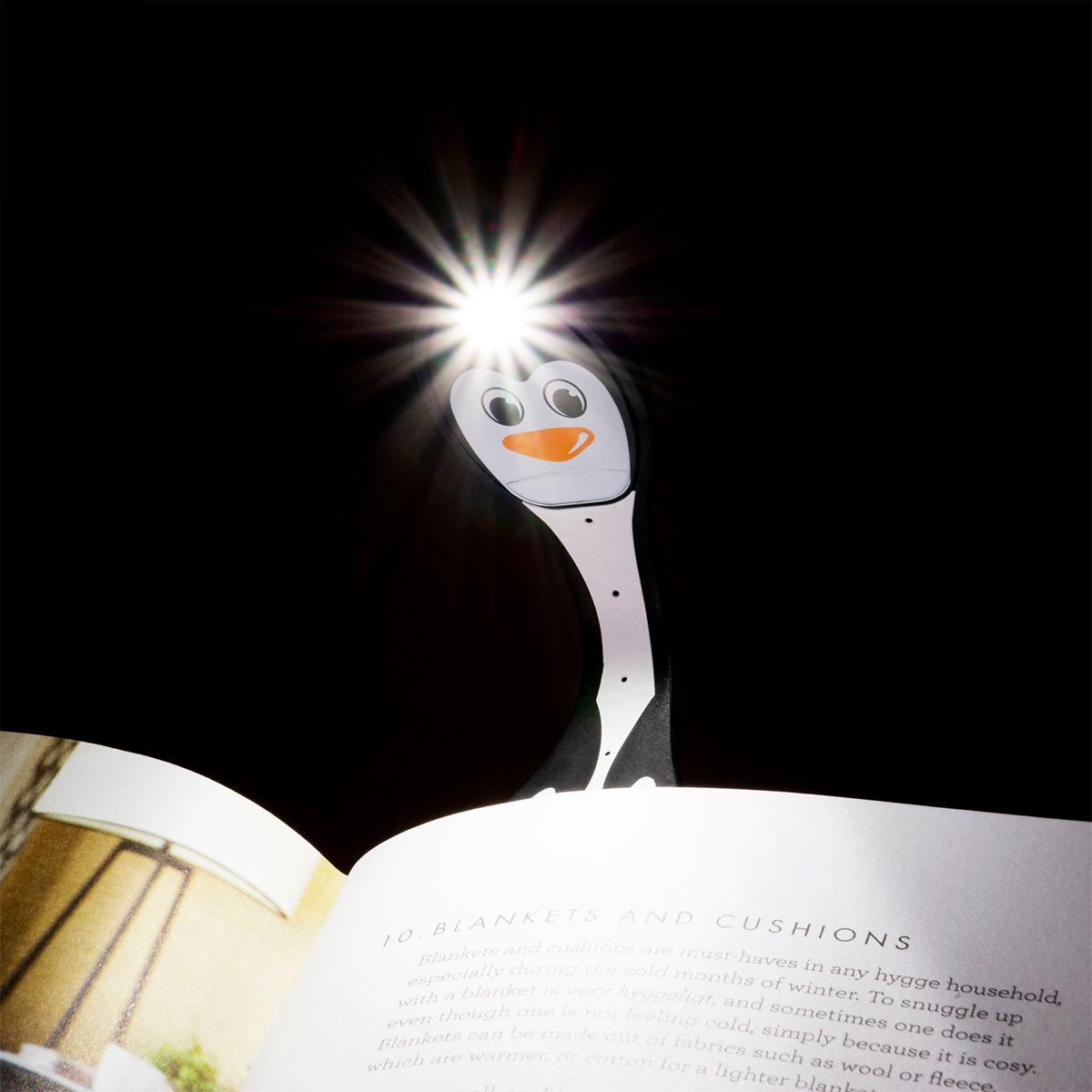 Закладка-ліхтарик Flexilight Класика Пінгвін, 14,7х3,6х1,3 см (FLP) - фото 4