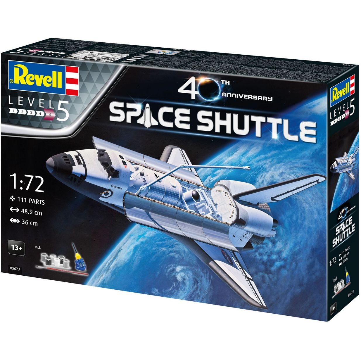 Збірна модель Revell Набір Space Shuttle, рівень 5, масштаб 1:72, 111 деталей (RVL-05673) - фото 1