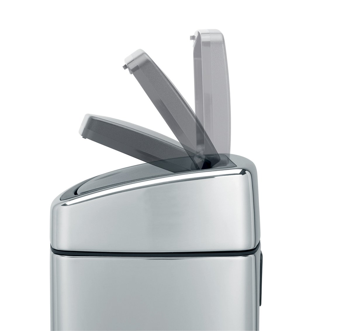 Бак для сміття Brabantia Touch Bin, 10 л, сріблястий (477201) - фото 5