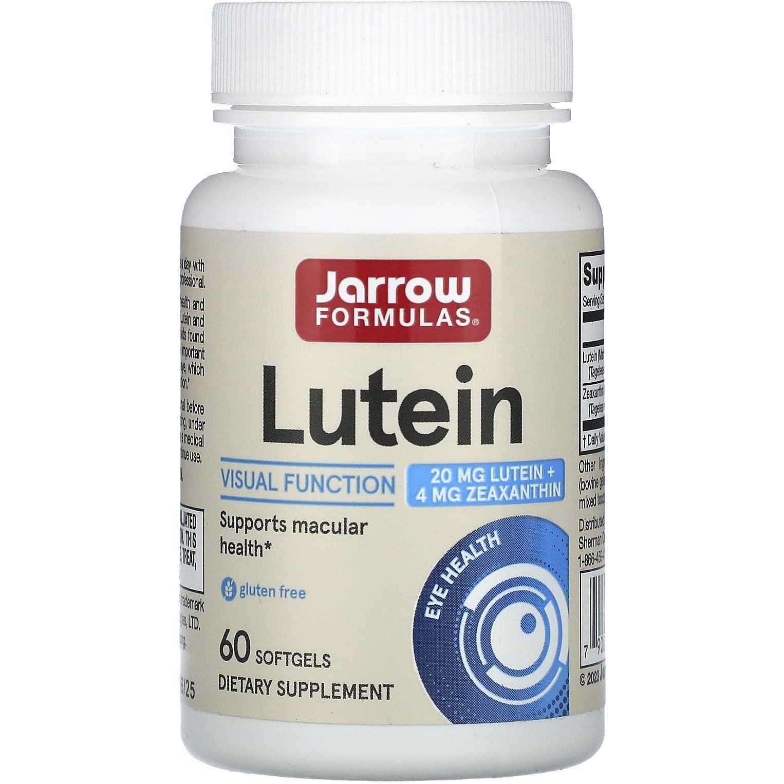 Лютеин Jarrow Formulas Lutein 20 мг 60 капсул - фото 1