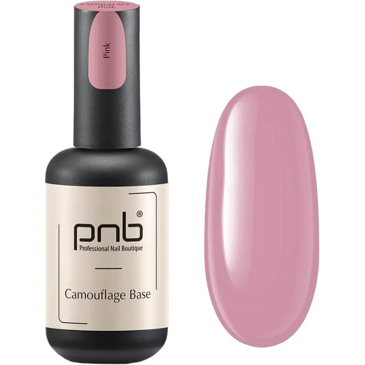 База камуфлююча каучукова PNB UV/LED Camouflage Base Pink 17 мл - фото 1