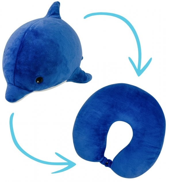 Подушка-трансформер Home Line, дельфін, синій, 30х30 см (160431) - фото 3