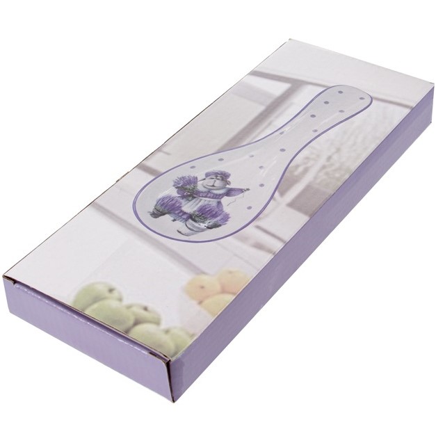 Подставка под ложку Lefard Лавандовые истории, 17,8x12,2x7,5 см, белый с фиолетовым (940-279) - фото 2