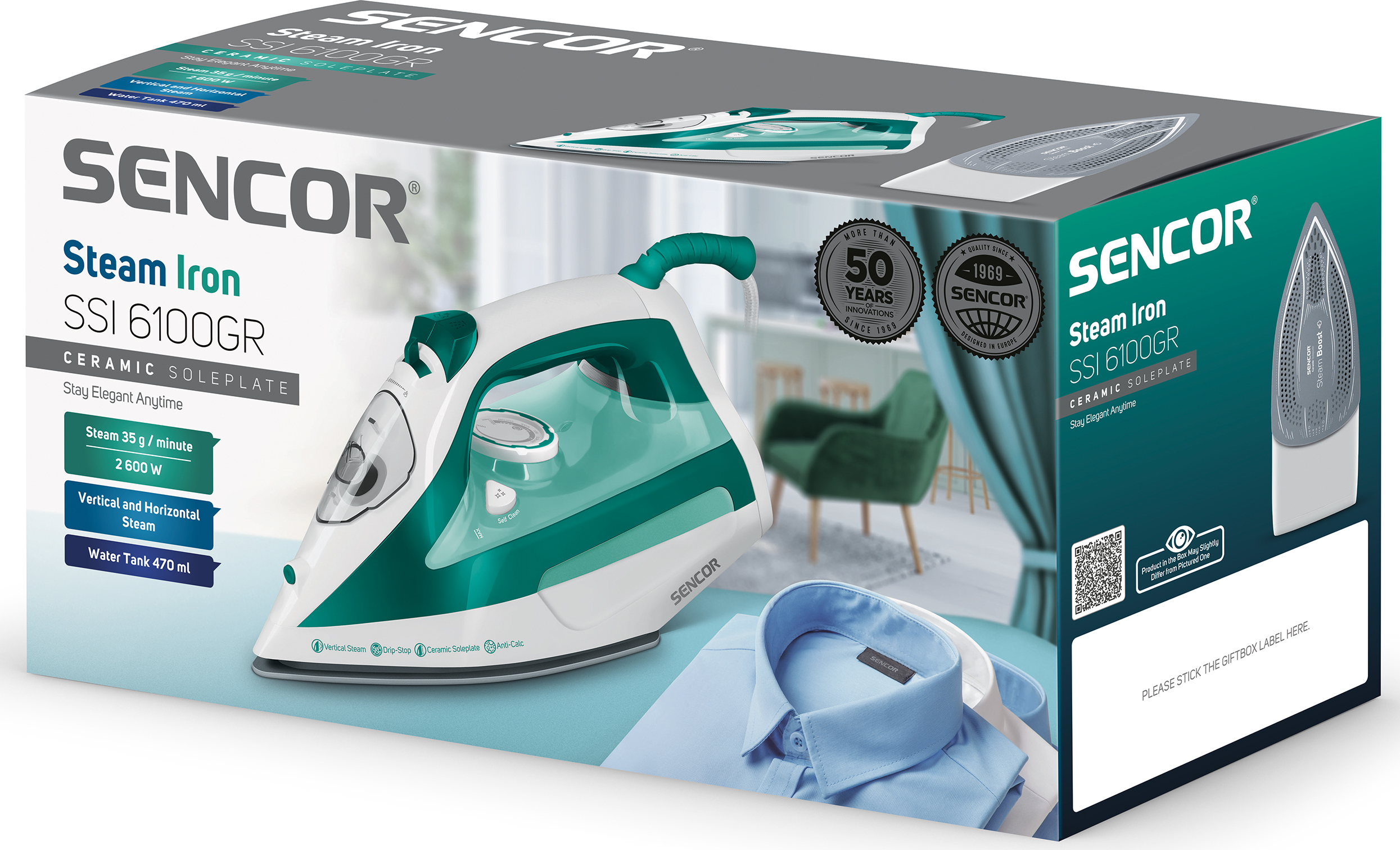 Утюг Sencor SSI 6100GR - фото 14