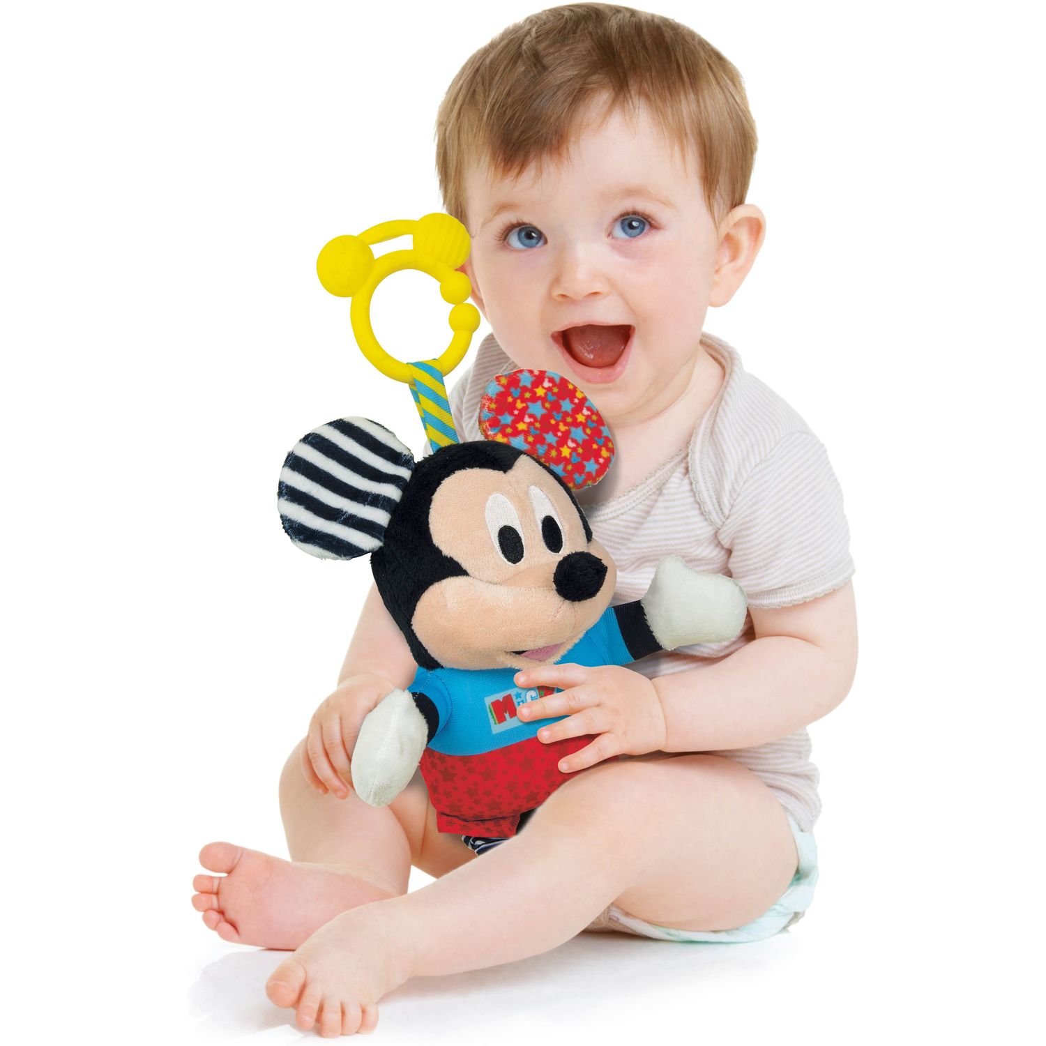 М'яка іграшка-підвіска на коляску Baby Clementoni Mickey Disney Baby (17165) - фото 4