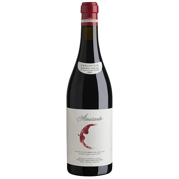 Вино Podere San Cristoforo Amaranto, червоне, сухе, 13,5%, 0,75 л - фото 1