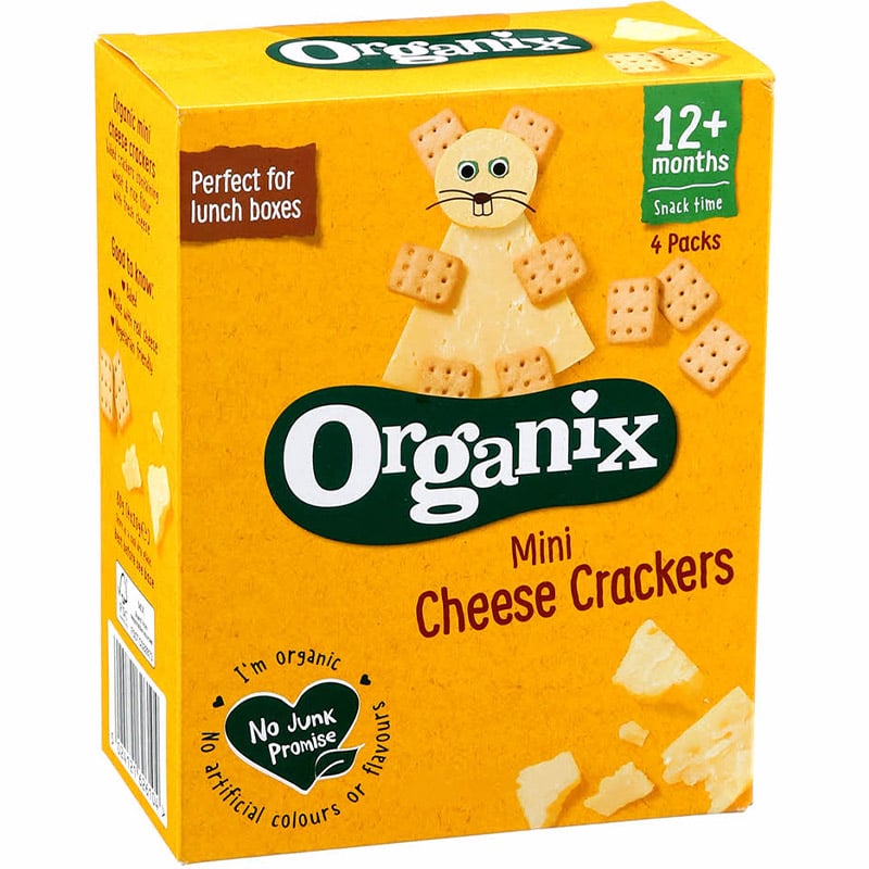 Крекеры Organix мини сырные органические 20 г 4 шт. - фото 1
