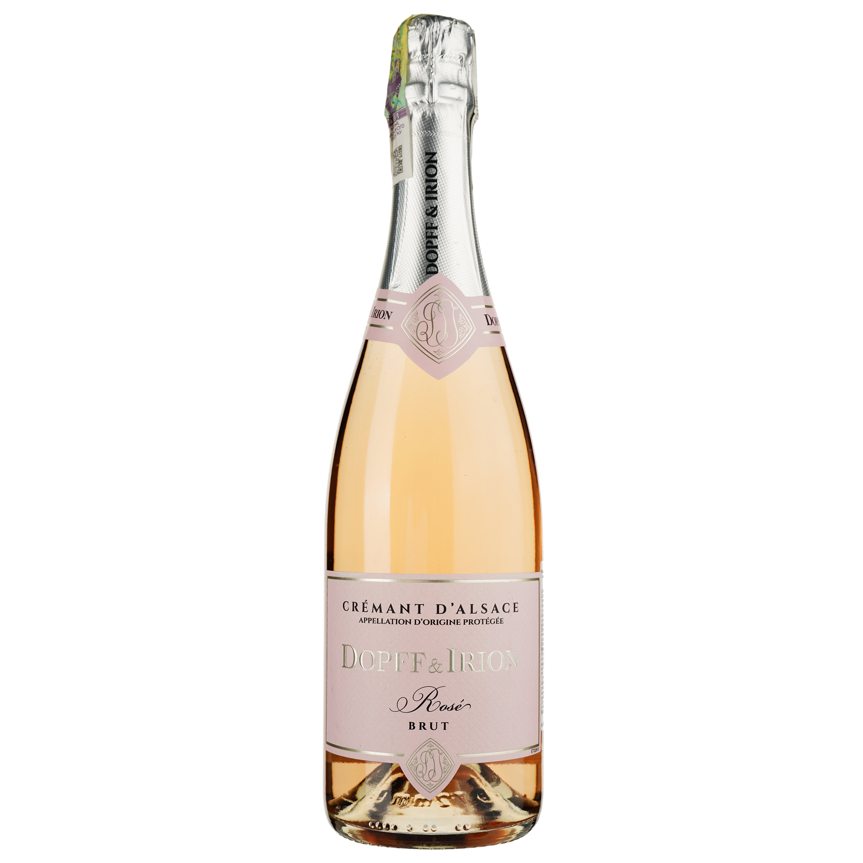 Вино игристое Dopff&Irion Cremant Brut Rose, розовое, брют, 12%, 0,75 л (546369) - фото 1