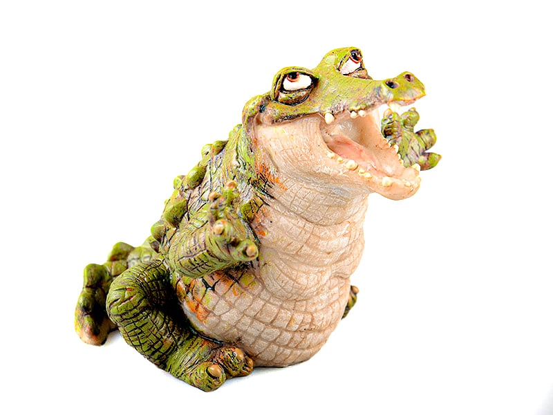 Декоративна фігурка Lefard Крокодил, 10 см, зелений (39-467) - фото 1
