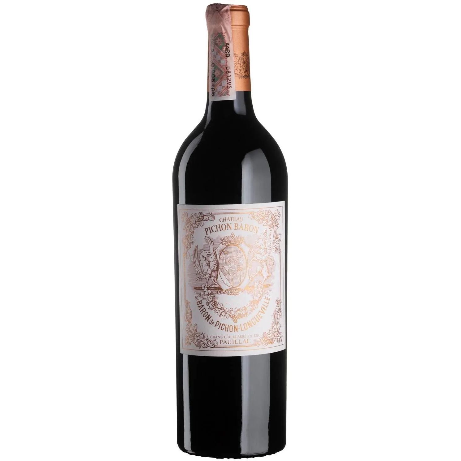 Вино Chateau Pichon-Longueville Baron 2017, червоне, сухе, 0,75 л - фото 1