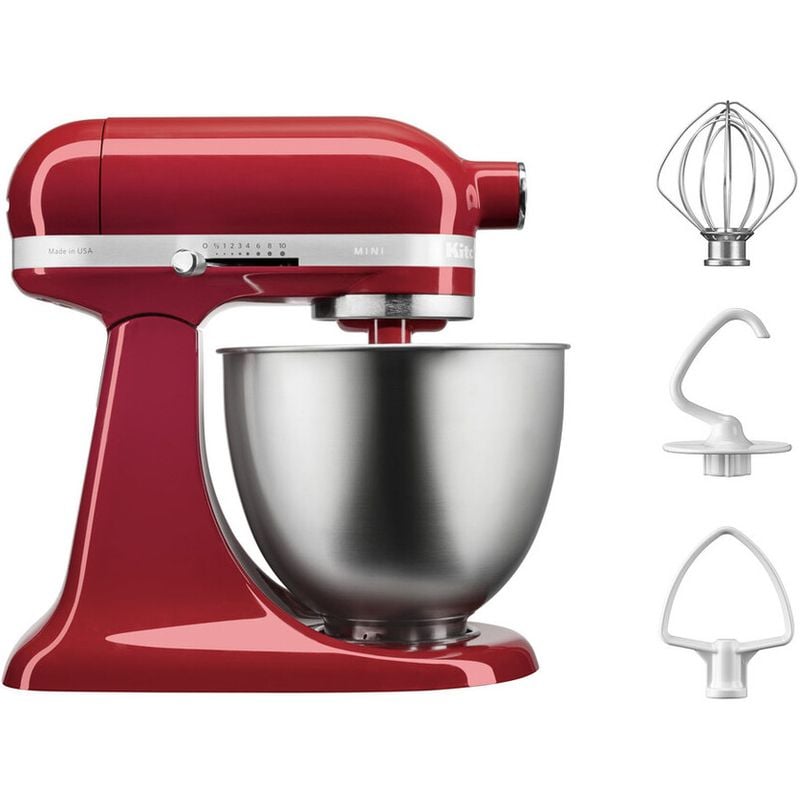 Планетарный миксер KitchenAid Artisan Mini 3.3 л красный (5KSM3311XEER) - фото 3