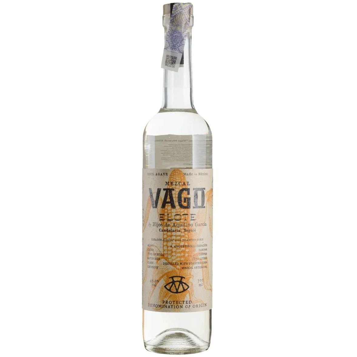 Мескаль Vago Mezcal Elote 49.9% 0.7 л - фото 1