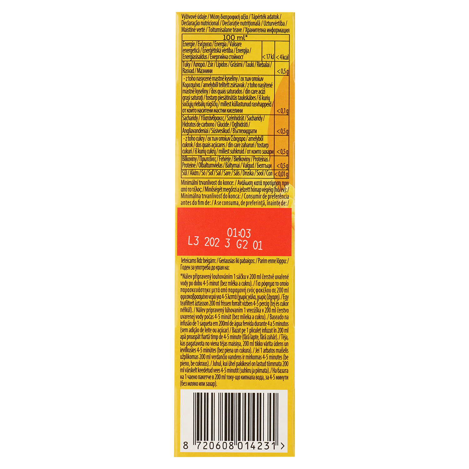 Чай фруктовый Lipton Mango&Blackcurrant, 34 г (20 шт. х 1.7 г) (917442) - фото 2