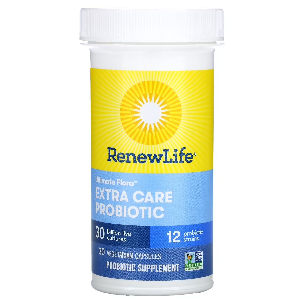 Пробиотик Renew Life Ultimate Flora Extra Care Probiotic 30 млрд 30 вегетарианских капсул - фото 3