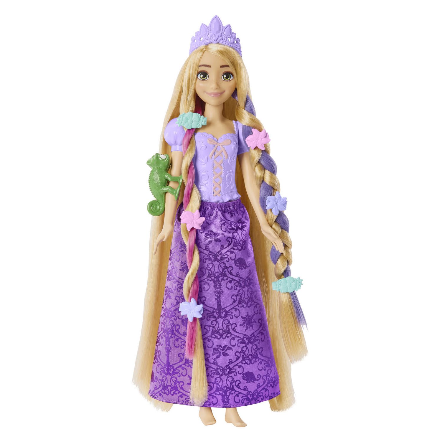 Ігровий набір з лялькою Disney Princess Рапунцель Фантастичні зачіски, 27 см (HLW18) - фото 1
