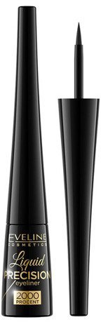 Подводка для глаз Eveline Liquid Precision Eyeliner 2000 Procent, Черная матовая, 4 мл (LE01MAT) - фото 1