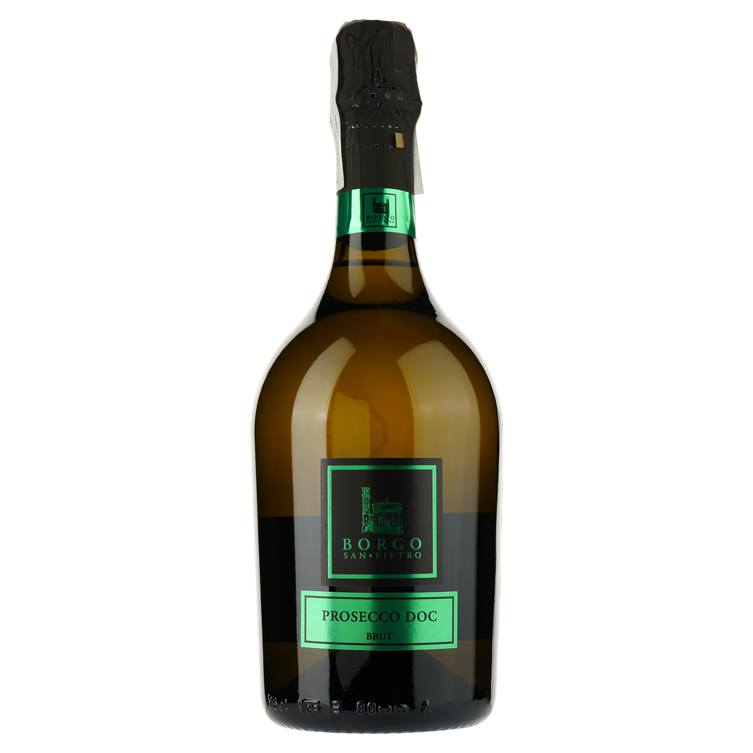 Вино ігристе Borgo San-Pietro Prosecco Brut DOC, біле, брют, 0,75 л - фото 1