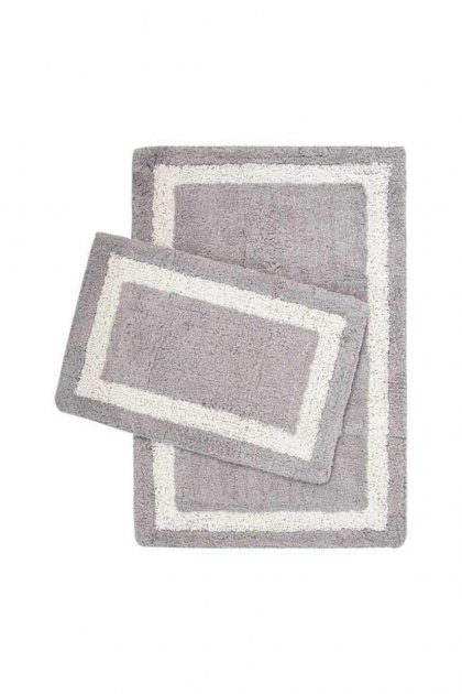 Набір килимків Irya Liberte gri, 90х60 см та 60х40 см, сірий (svt-2000022288521) - фото 1
