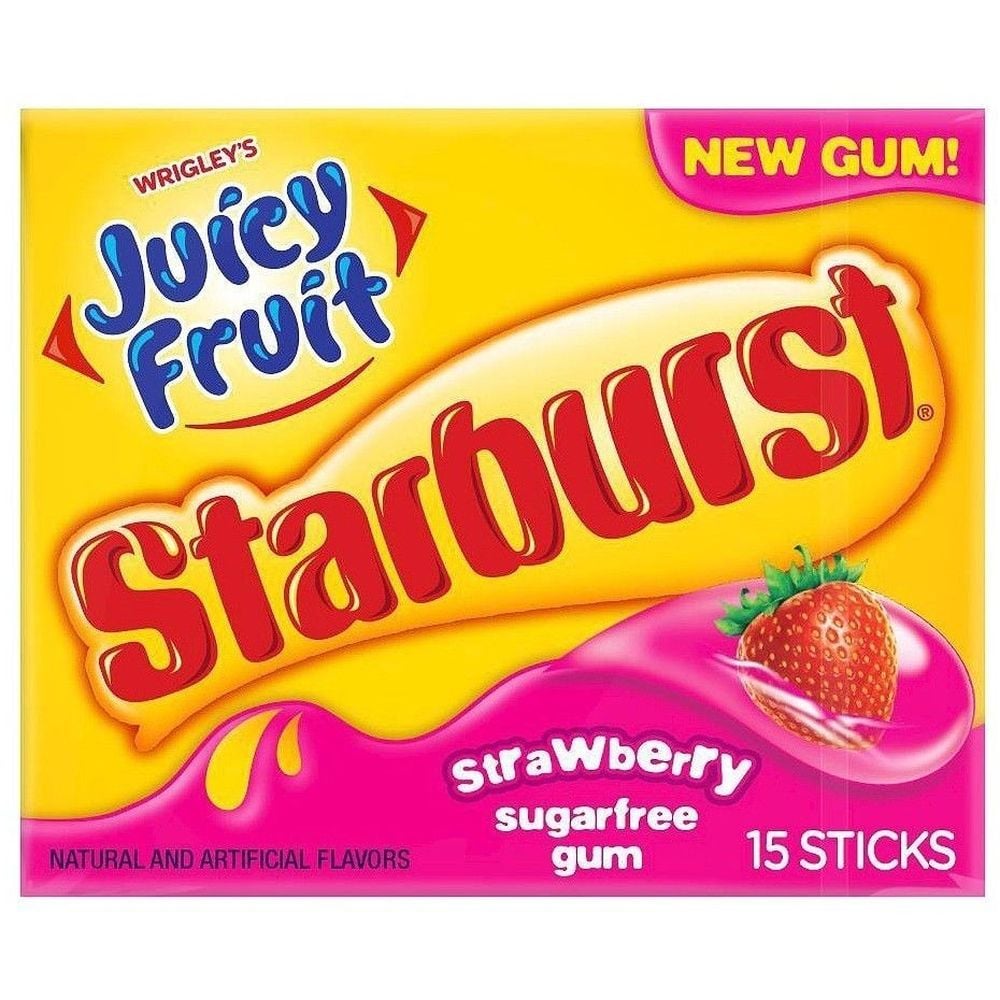 Гумка жувальна Starburst Juicy Fruit полуниця 15 шт. - фото 1