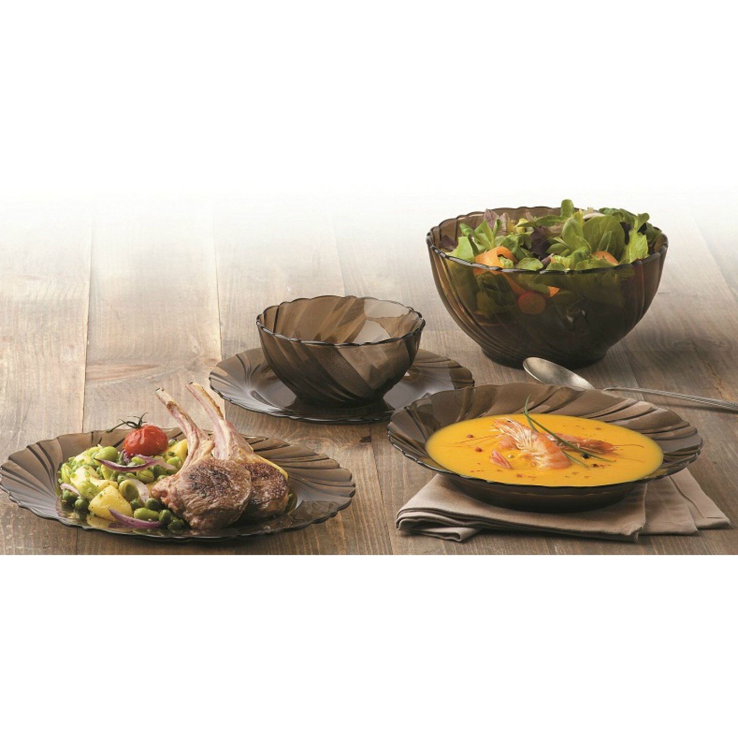 Тарелка для супа Duralex Beau Rivage Creole 21.5 см (3002CF06) - фото 2