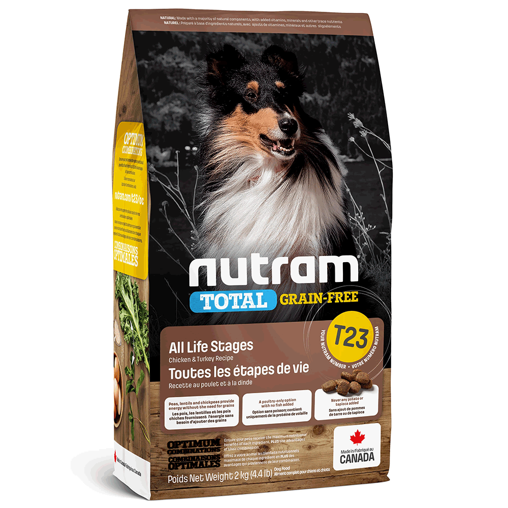 Сухий корм для собак Nutram - T23 Total GF Turkey&Chiken, індичка-курка, 2 кг (67714102499) - фото 1