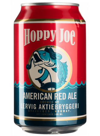Пиво Lervig Hoppy Joe, янтарное, 4,7%, ж/б, 0,33 л - фото 1