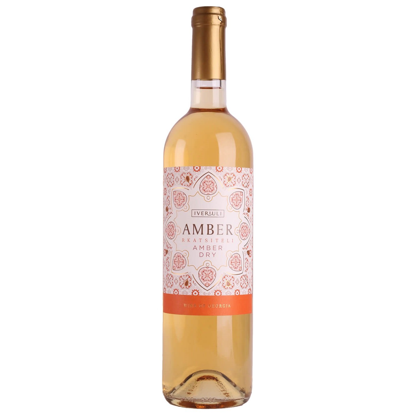 Вино Iveriuli Amber Rkatsiteli white, помаранчеве, сухе, 0,75 л (909673) - фото 1