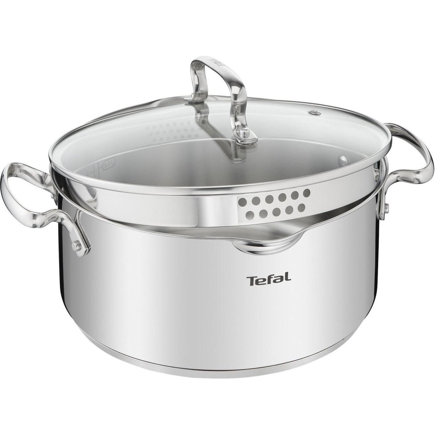 Кастрюля Tefal Duetto+ с крышкой 18 см 2 л (G7194355) - фото 3