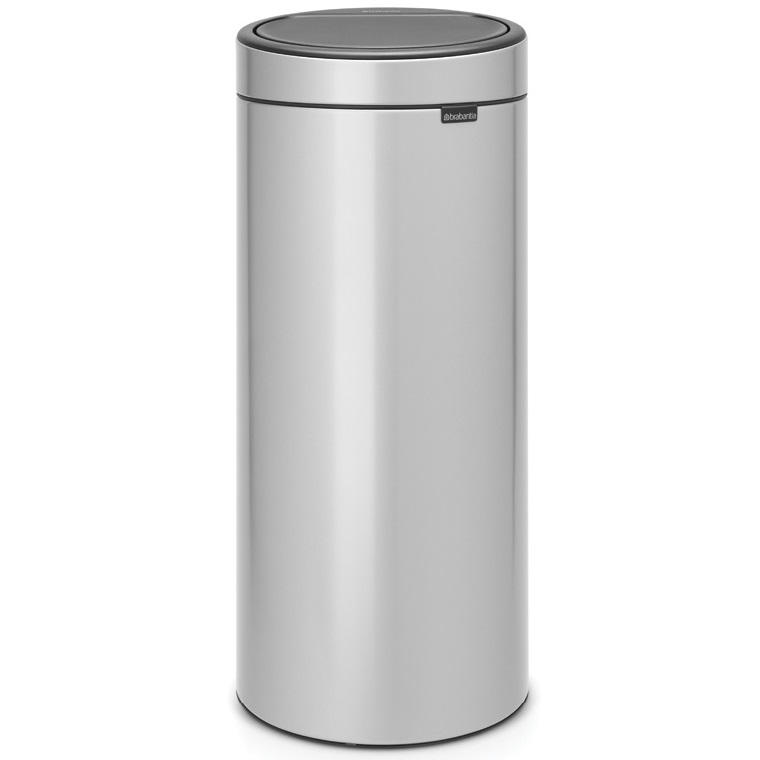 Бак для мусора Brabantia Touch Bin, 30 л, серый (115387) - фото 1