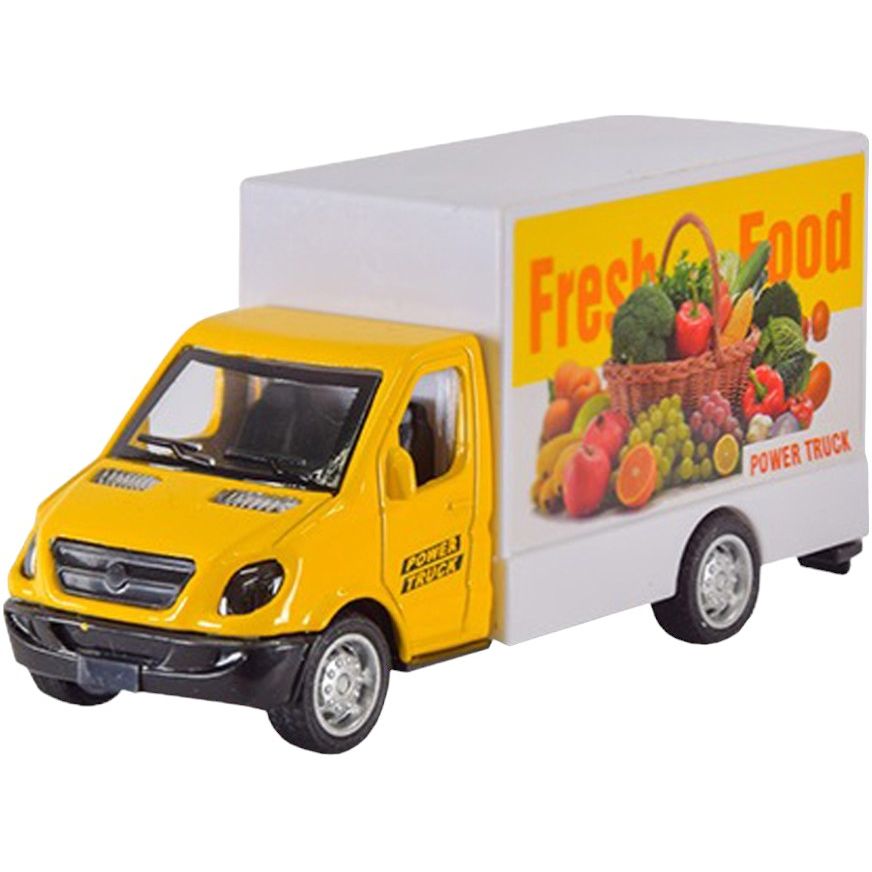 Детская Машинка Delivery Автопром Ap7425 Масштаб 1:64 Желтый - фото 1