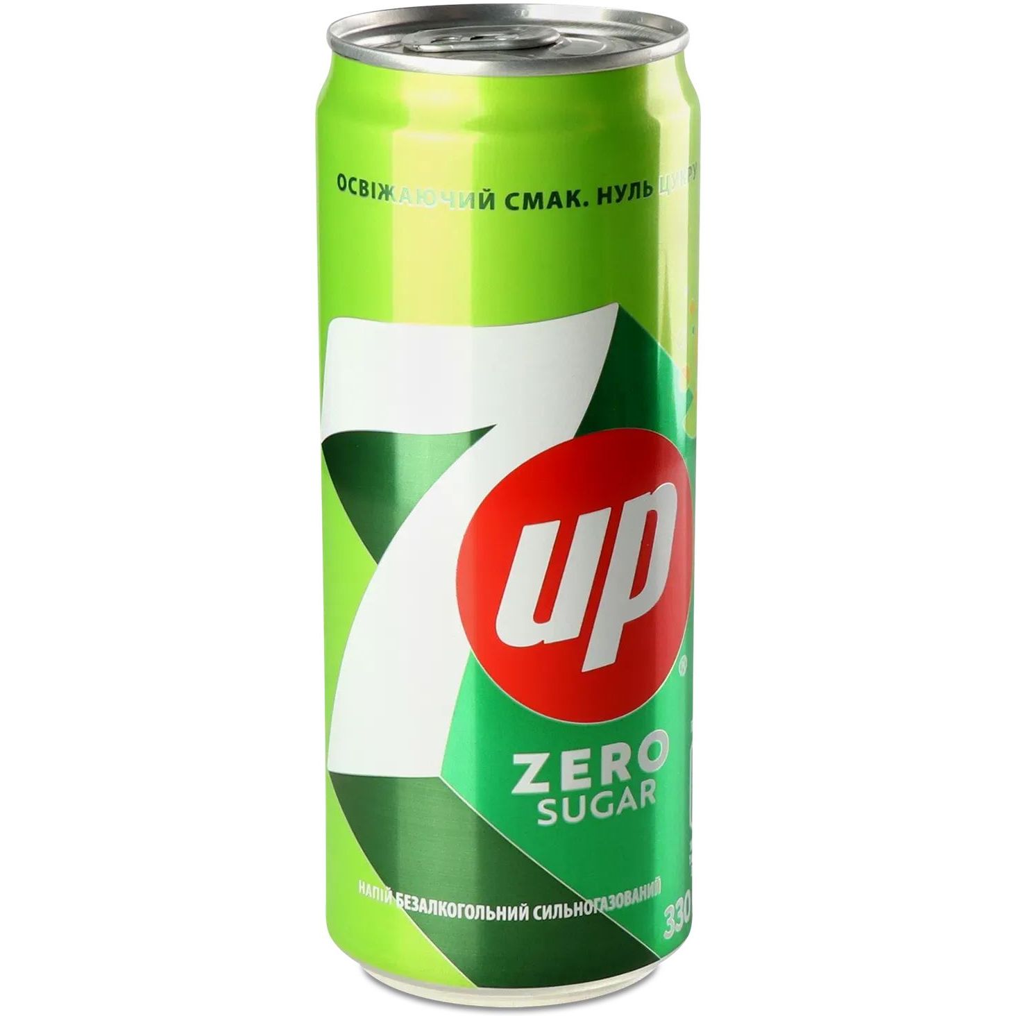 Напиток безалкогольный 7up Zero Sugar сильногазированный 0.33 л ж/б (936775) - фото 1