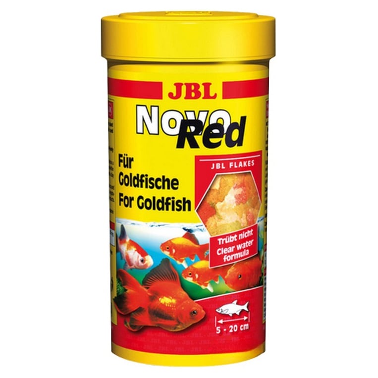 Корм для золотих рибок JBL Novo Red, у формі пластівців, 250 мл - фото 1